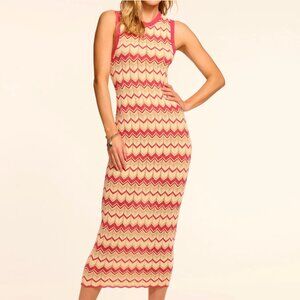 Declan Metallic Knit Midi Dress | Ramy Brook